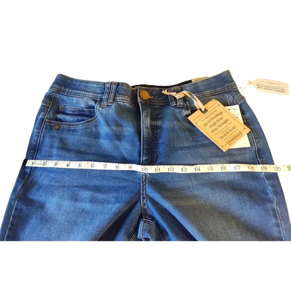 Democracy Womens 12 High Rise Slim Straight  Jeans W/Ab Technology Curv Equality - Picture 14 of 15